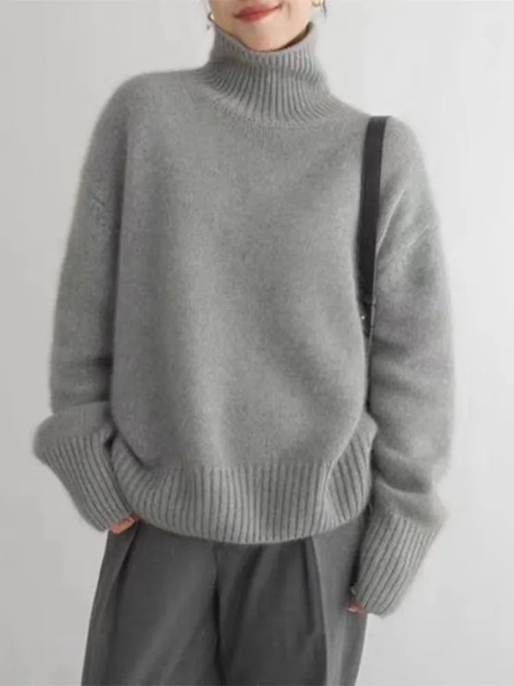 Isabel | High Collar Cashmere