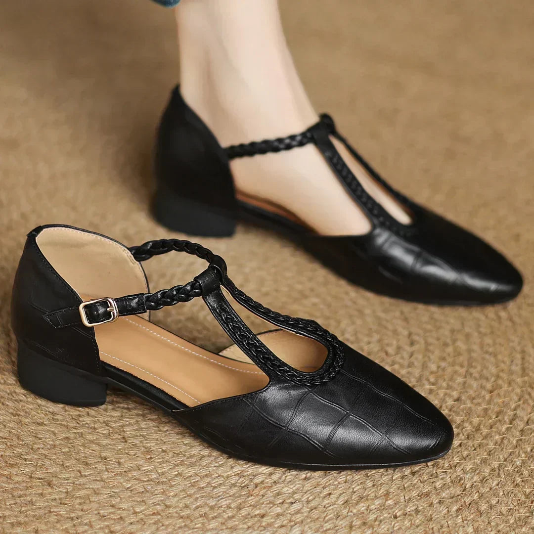 Krista | Leather Mary Janes