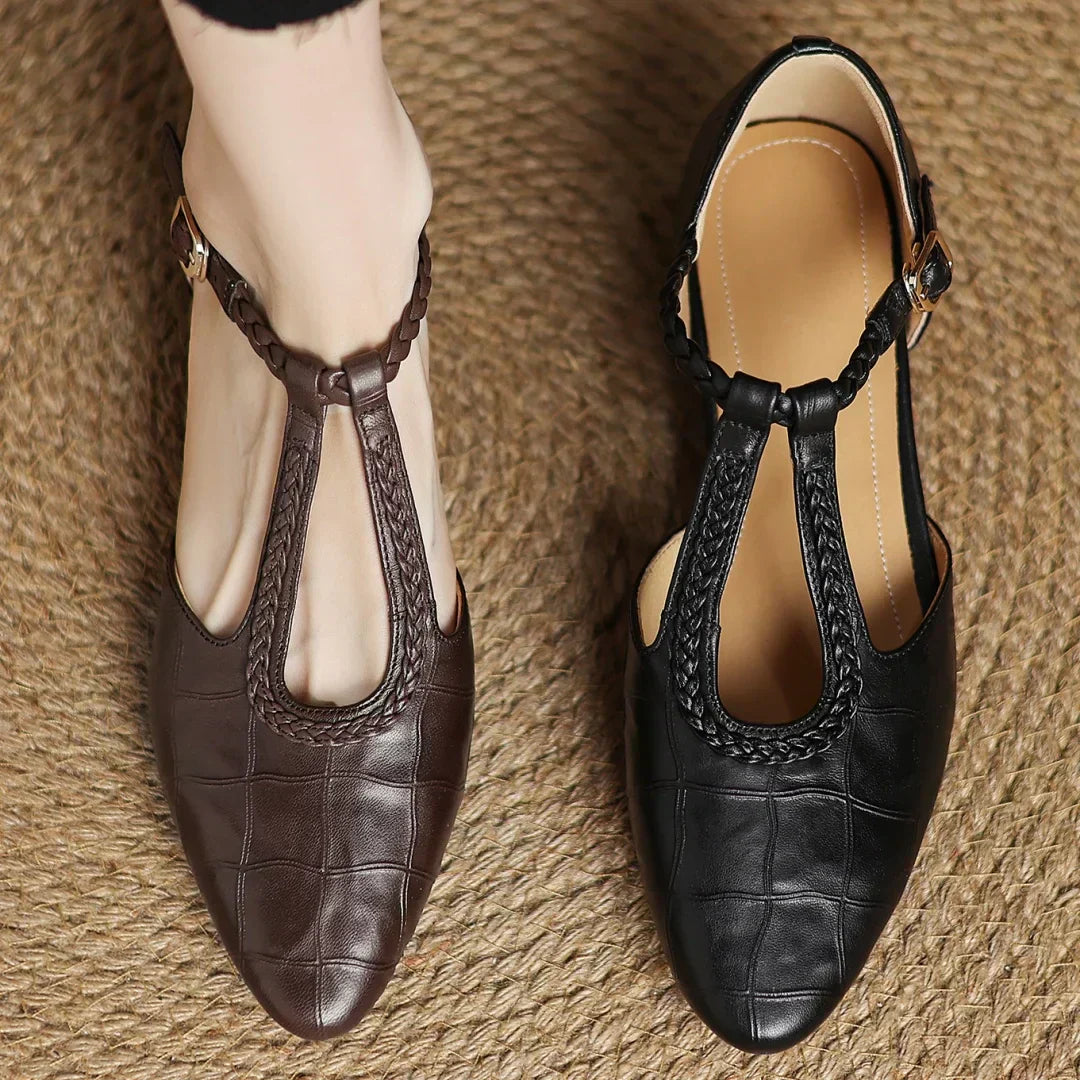 Krista | Leather Mary Janes