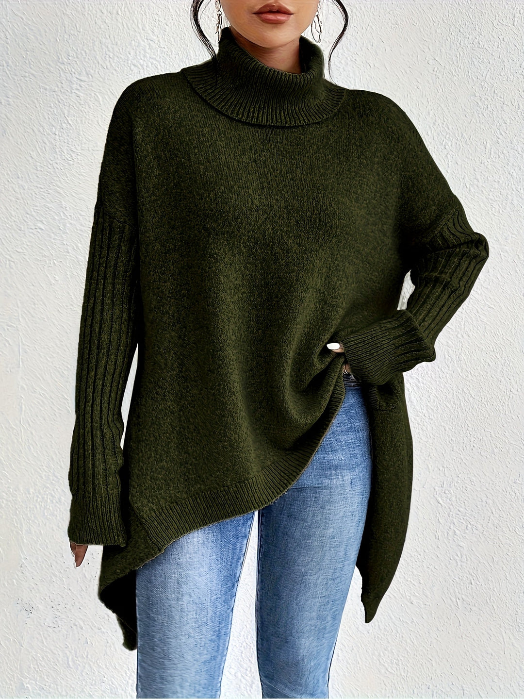 Irina | Oversized Turtleneck Sweater